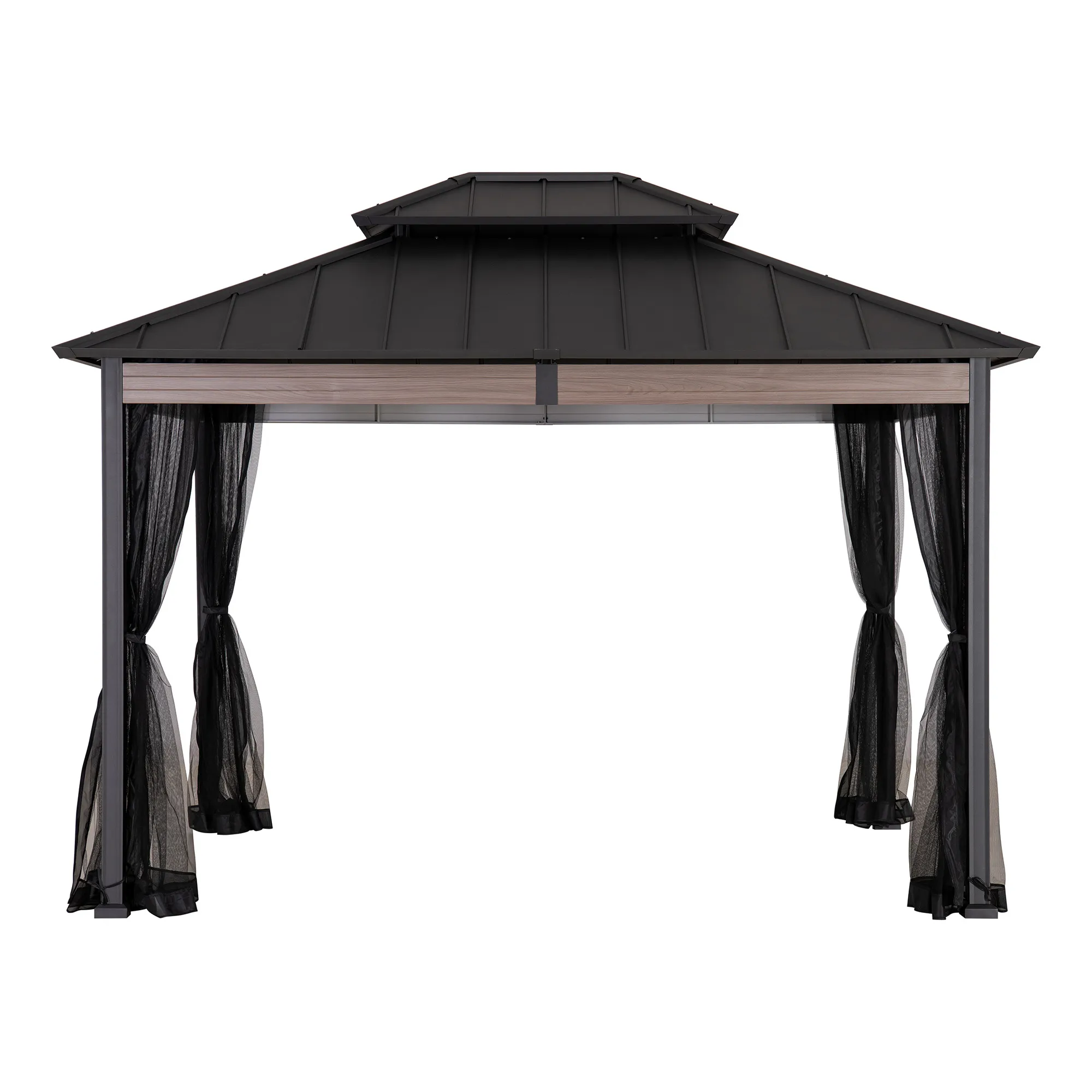 Heavy-Duty Hardtop Gazebo with Mosquito Netting - 3.6m x 3m - Image 14