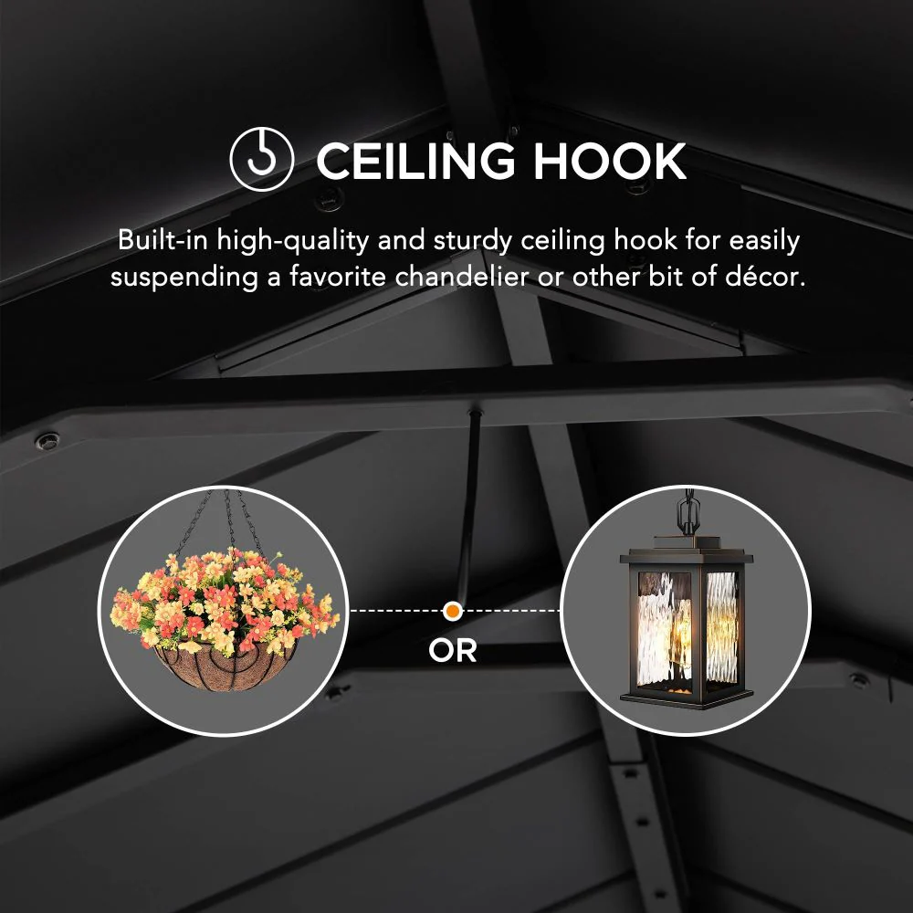 DIRAN Cedar Wood Carport - 336cm x 603cm - Image 5