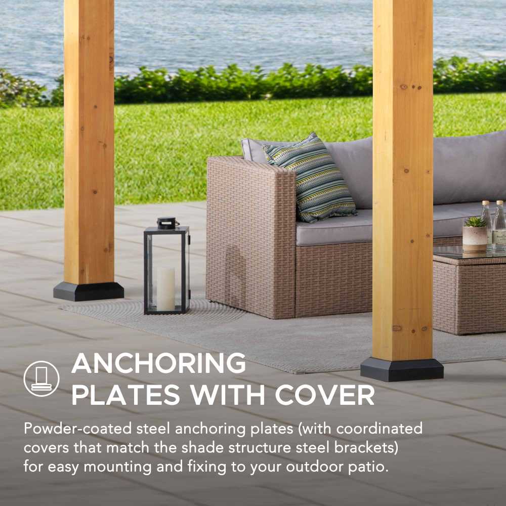 DIRAN Cedar Wood Carport - 336cm x 603cm - Image 8