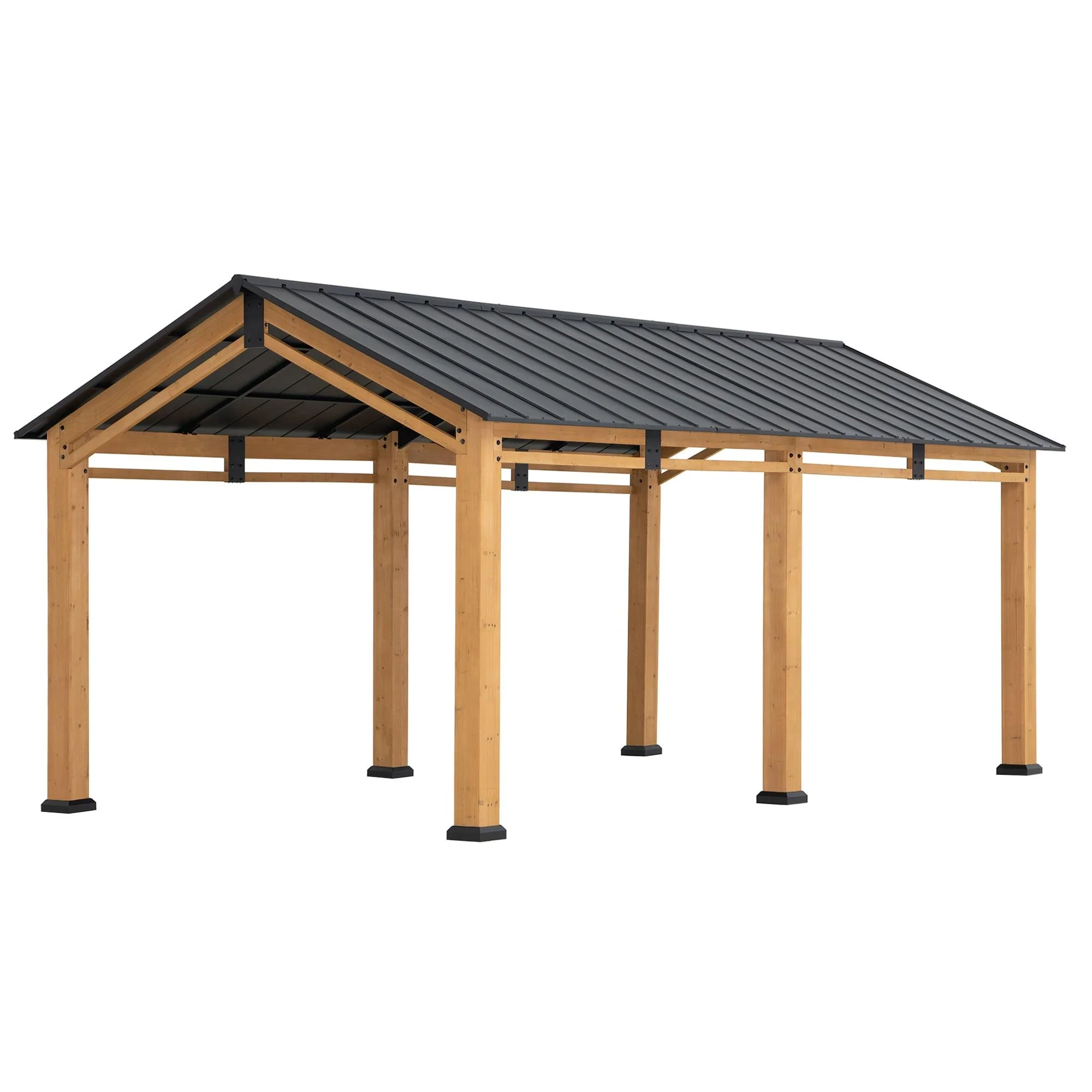 DIRAN Cedar Wood Carport - 336cm x 603cm - Image 9