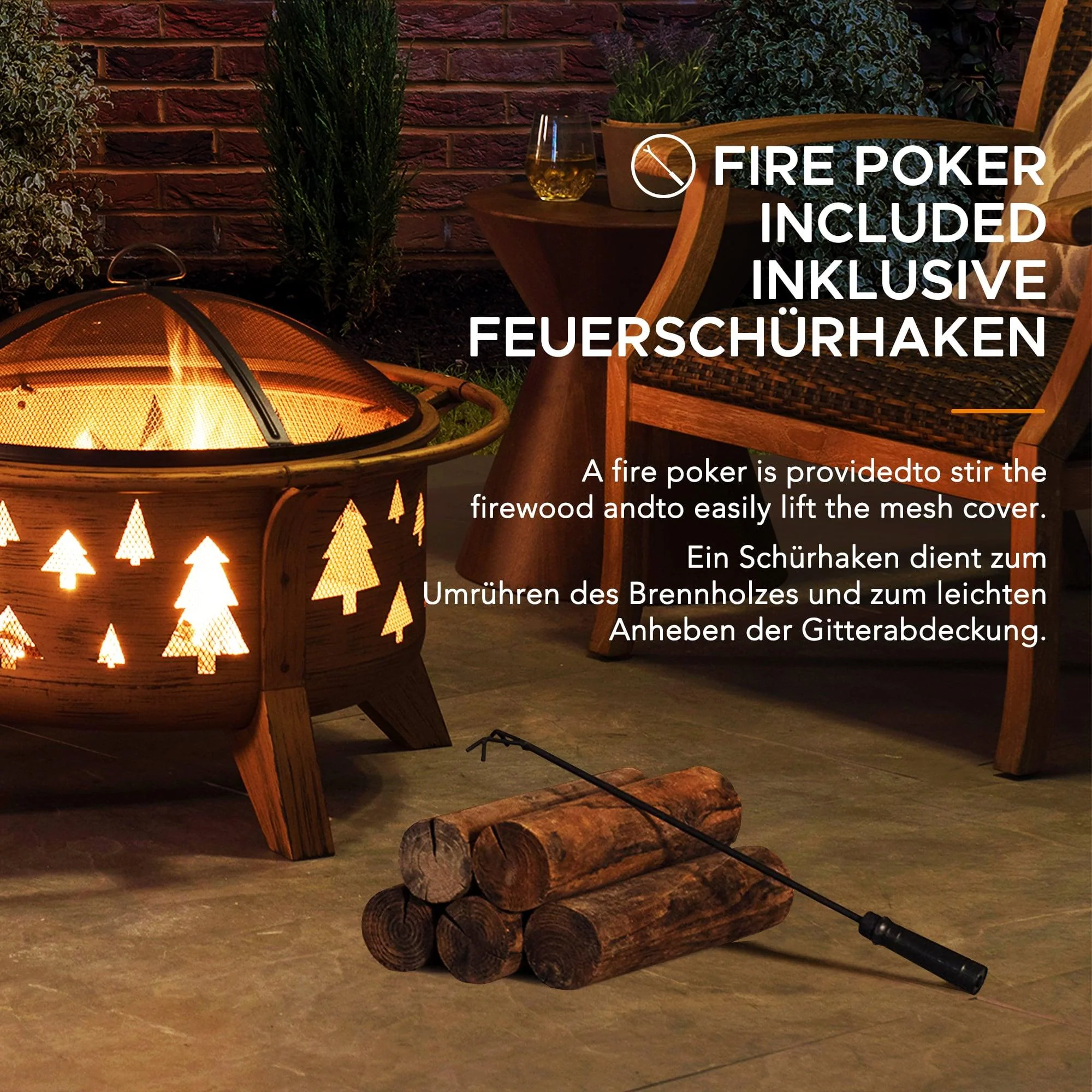 ASKJA XL Steel Fire Pit - Ø76cm - Image 9