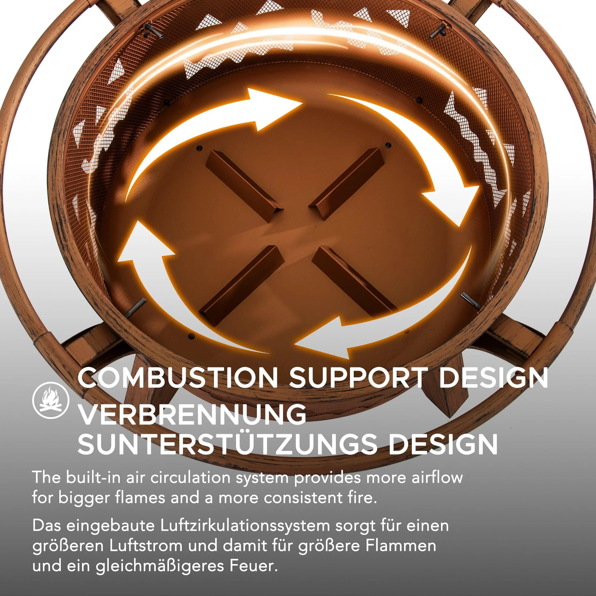 HEKLA XL Steel Fire Pit - Ø76cm - Image 5