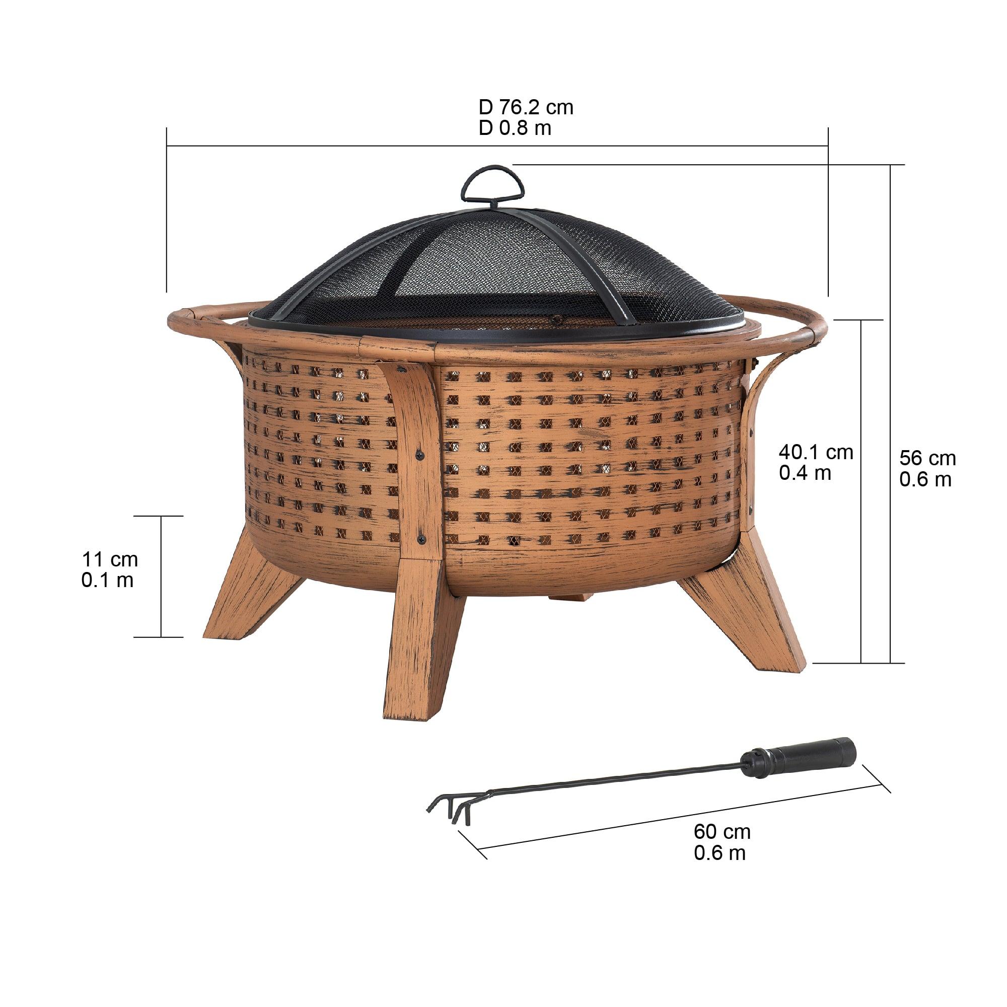 MAZAMA XL Steel Fire Pit - Ø76cm, Copper - Image 3