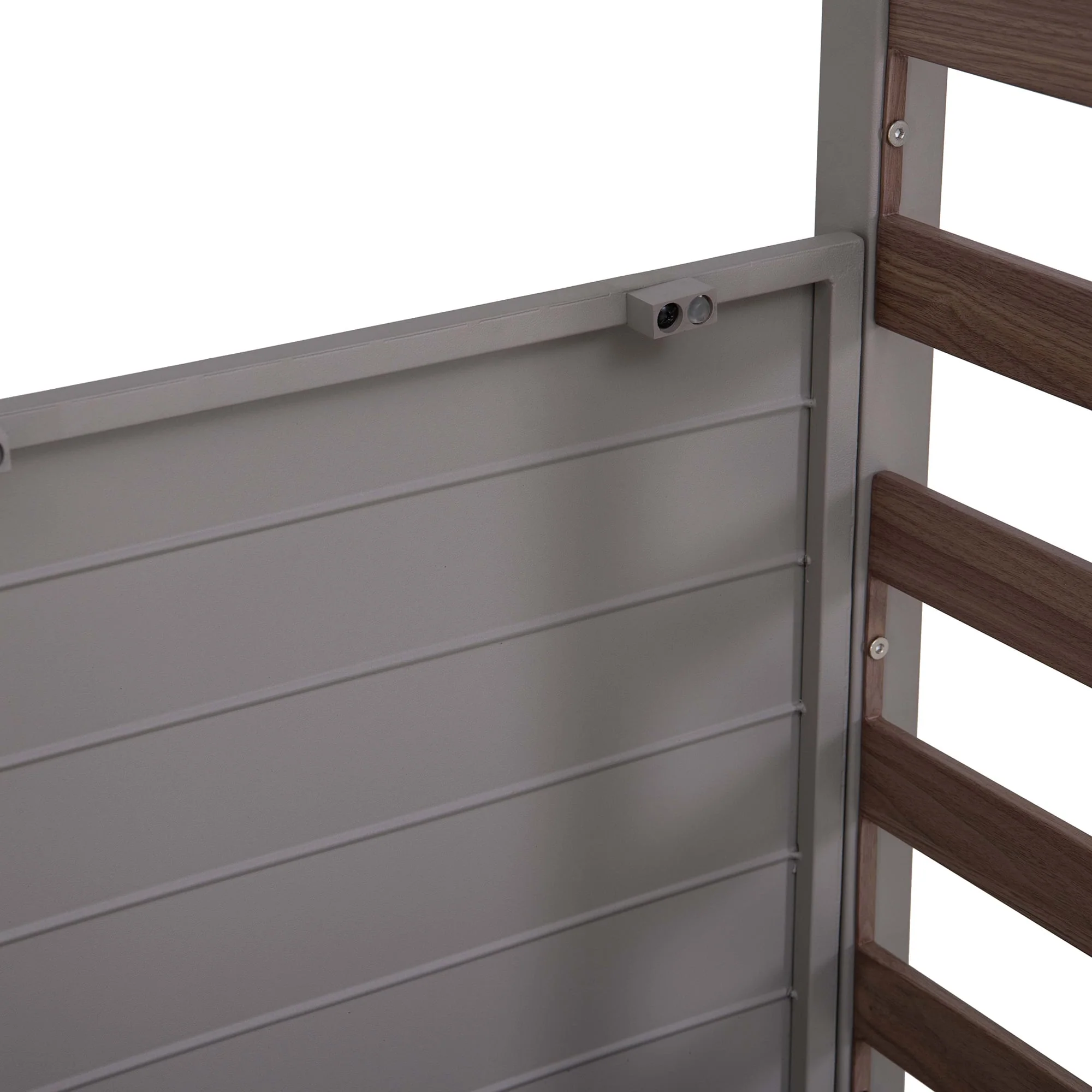 FARO Steel Garden Bench - 57cm x 147cm, Grey - Image 11