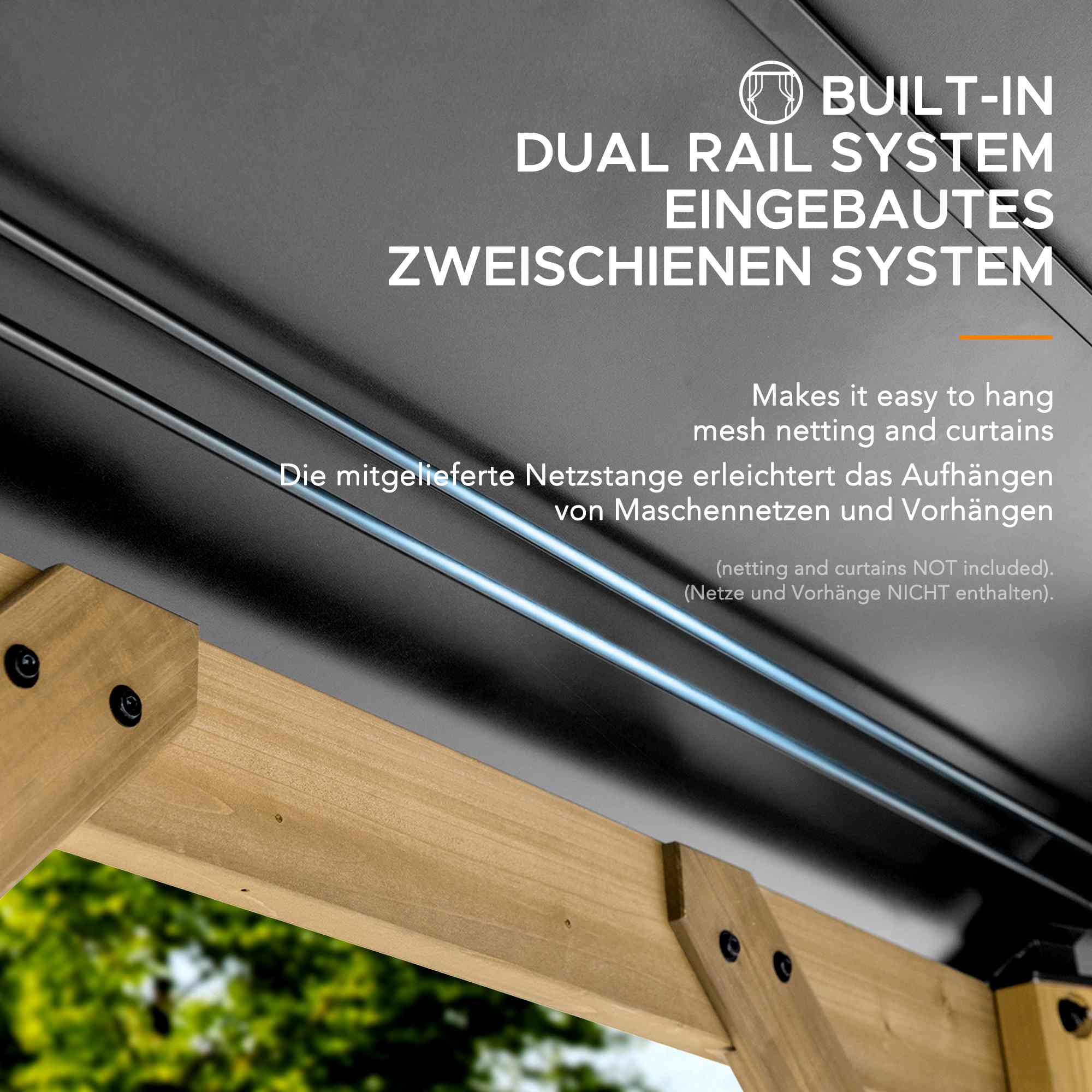 Zedernholz Gazebo EGGI - 396cm x 396cm - Image 6