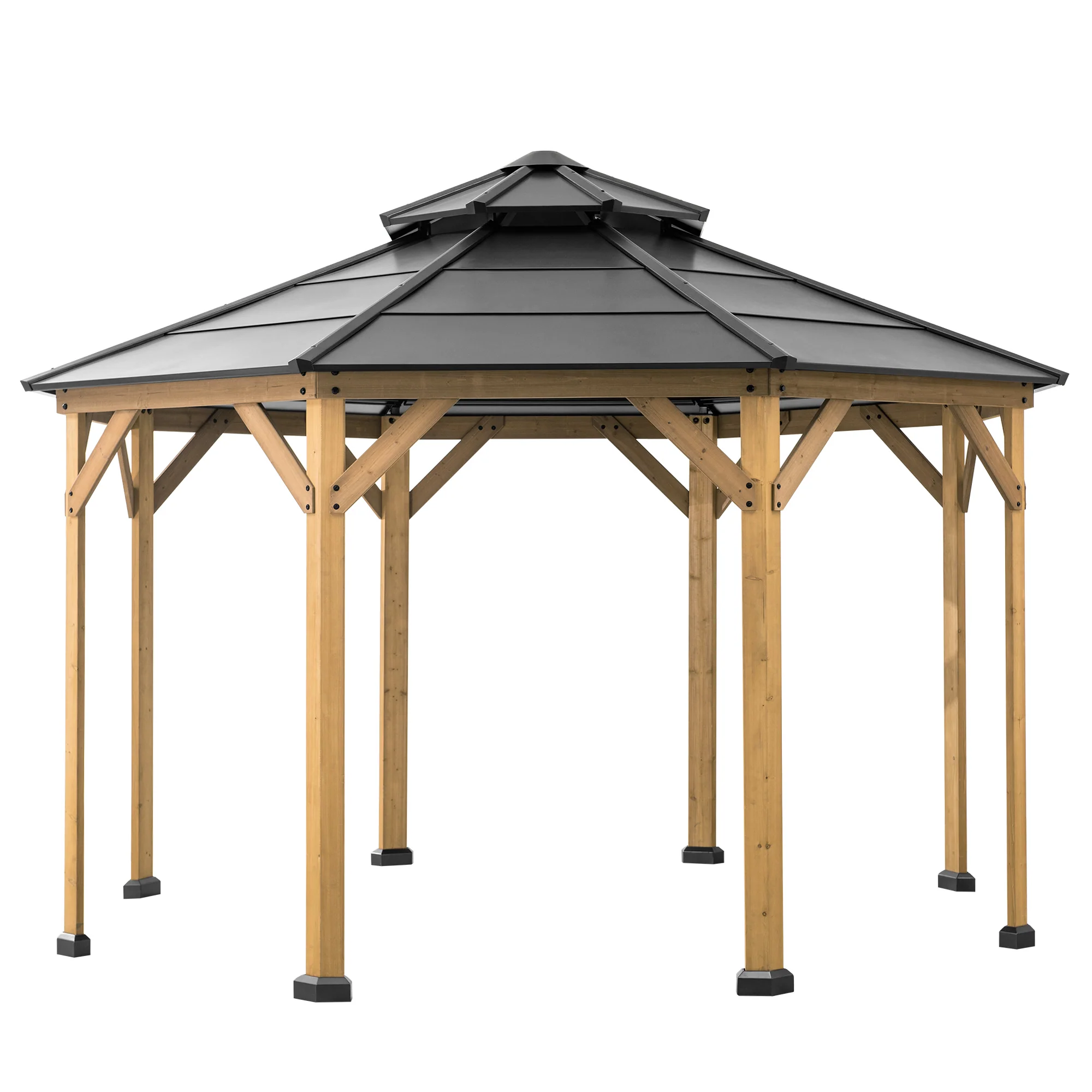 Zedernholz Gazebo EGGI - 396cm x 396cm - Image 9