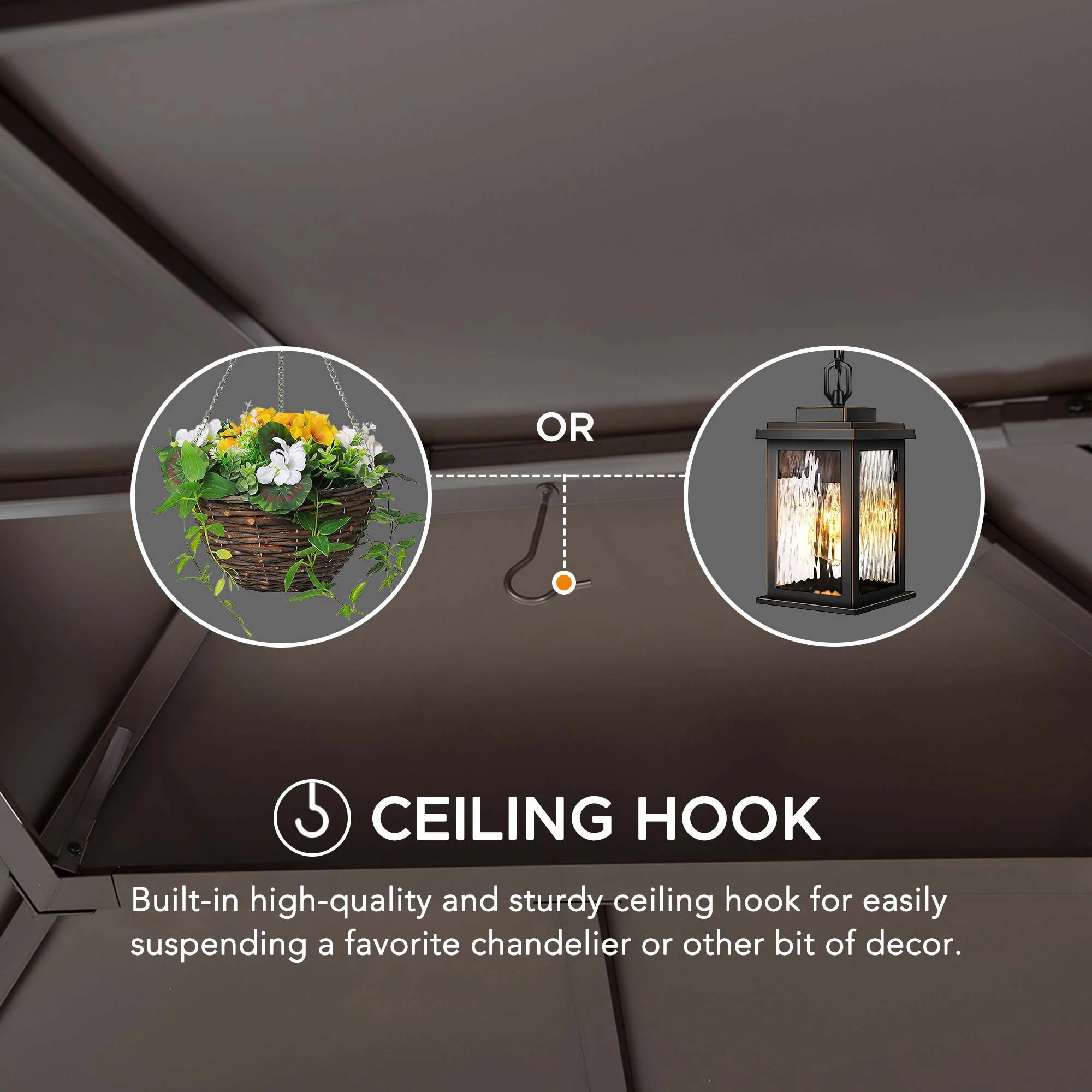 KALDI Steel Gazebo - 307cm x 366cm - Image 7