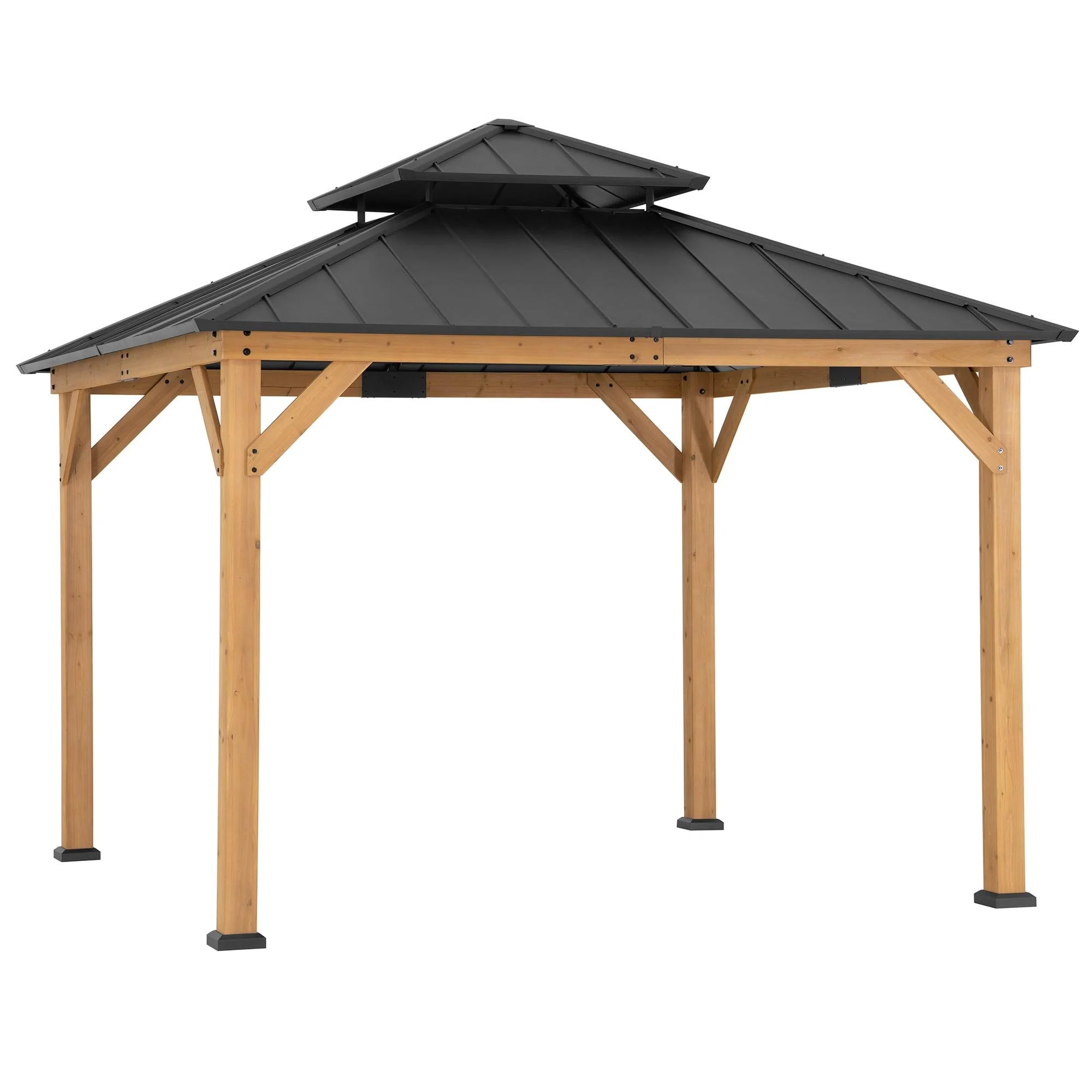 Cedar Wood Gazebo KAPS - 330cm x 330cm - Image 9