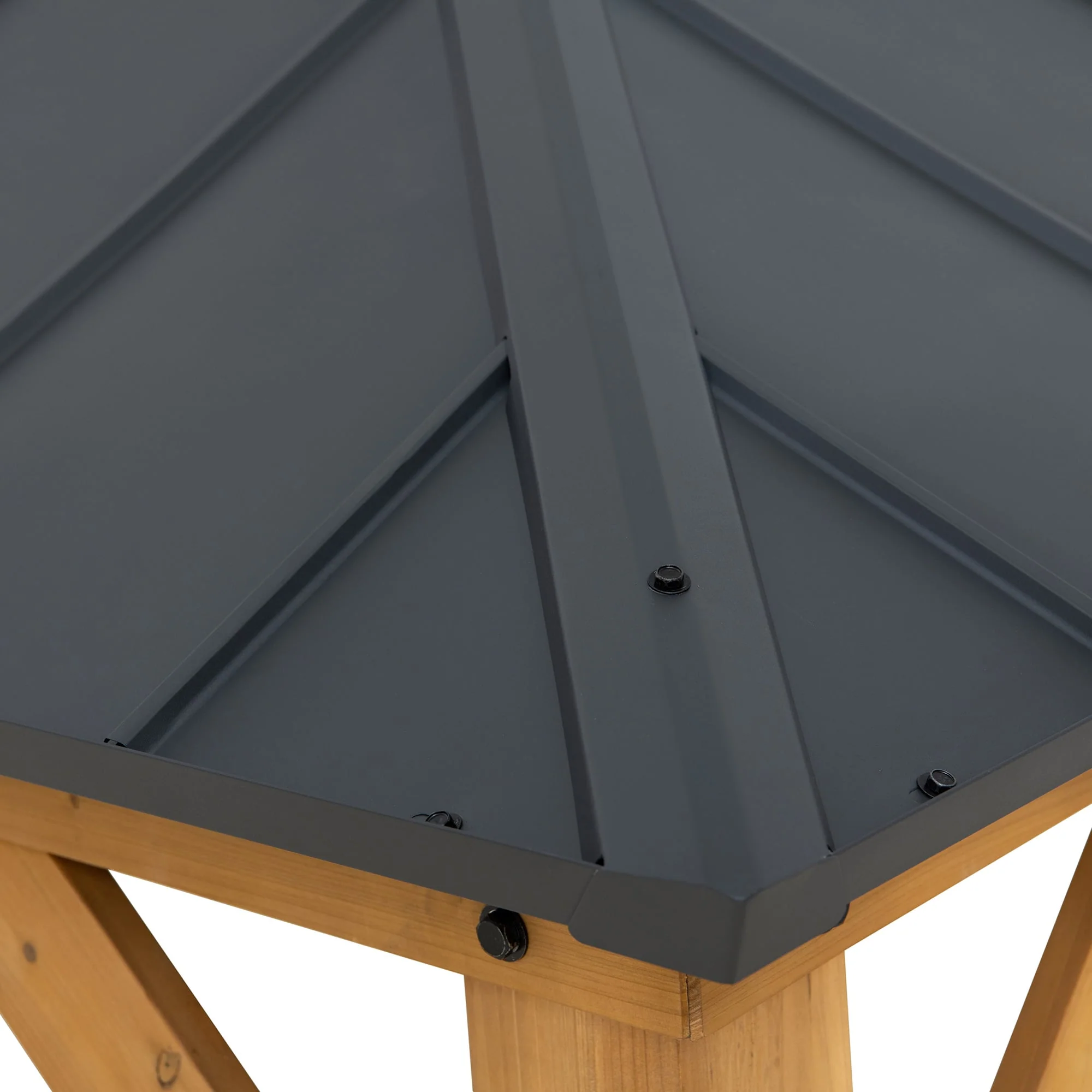 TRIVOR Cedar Wood Gazebo - 390cm x 450cm - Image 14