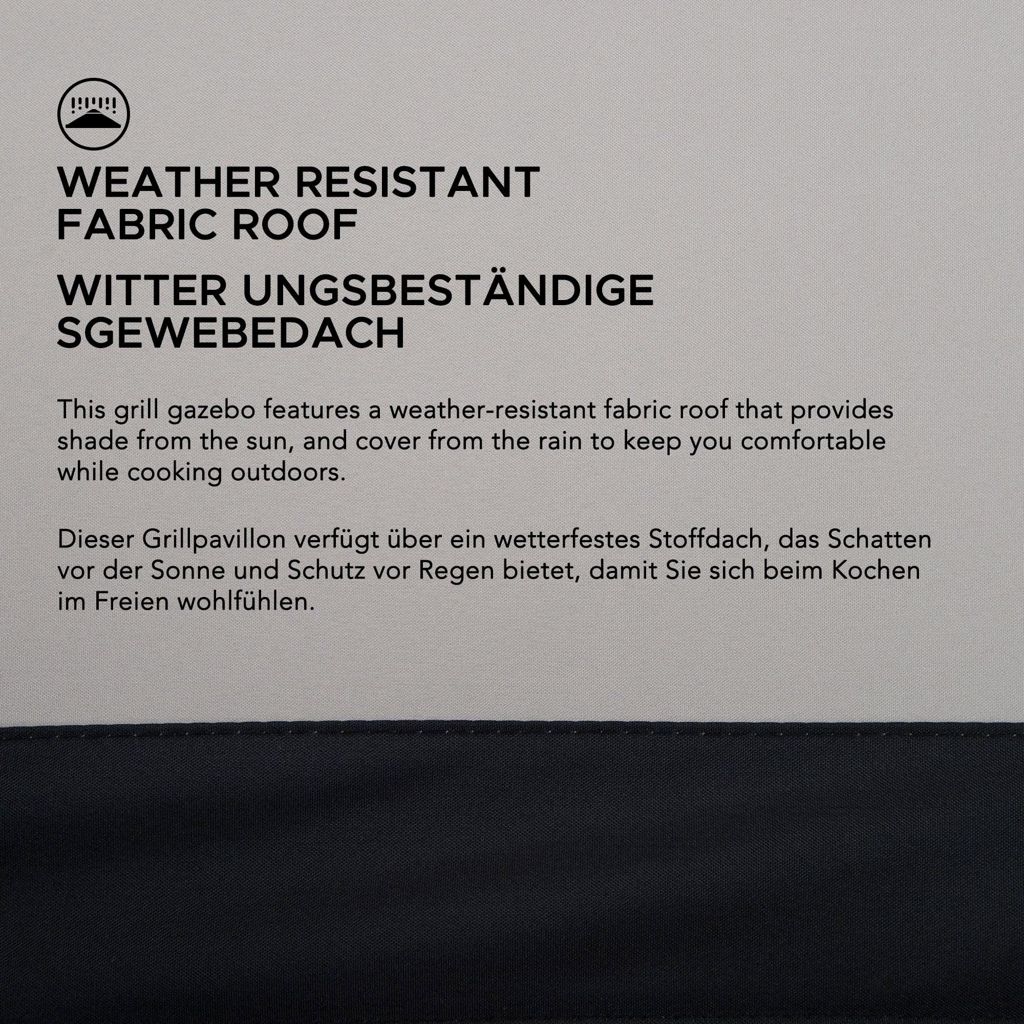 Steel Grill Gazebo LINAS - 152cm x 244cm - Image 9