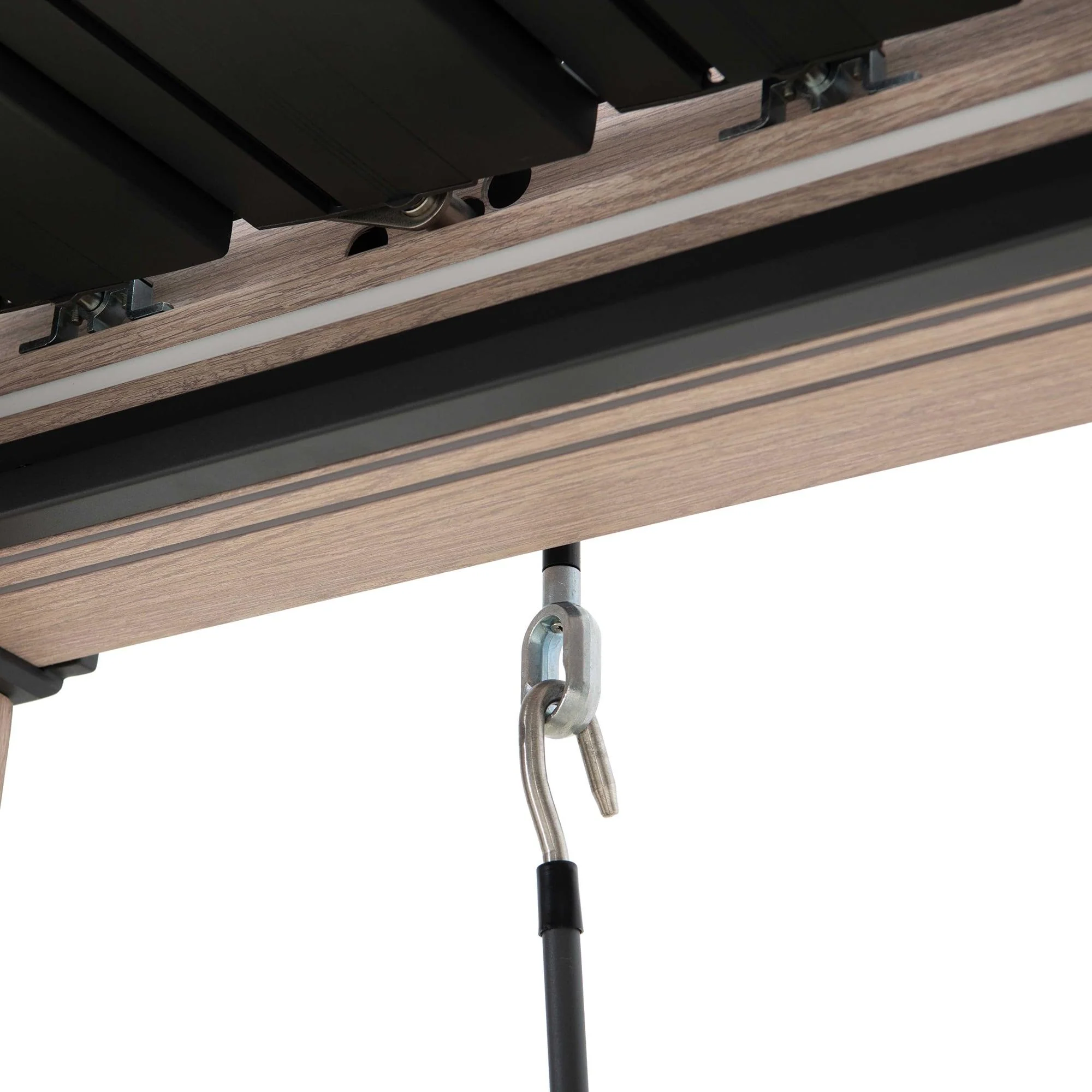 MATTERHORN Modular Multi Lamel Pergola with LED - 306cm x 306cm, Aluminum - Image 14