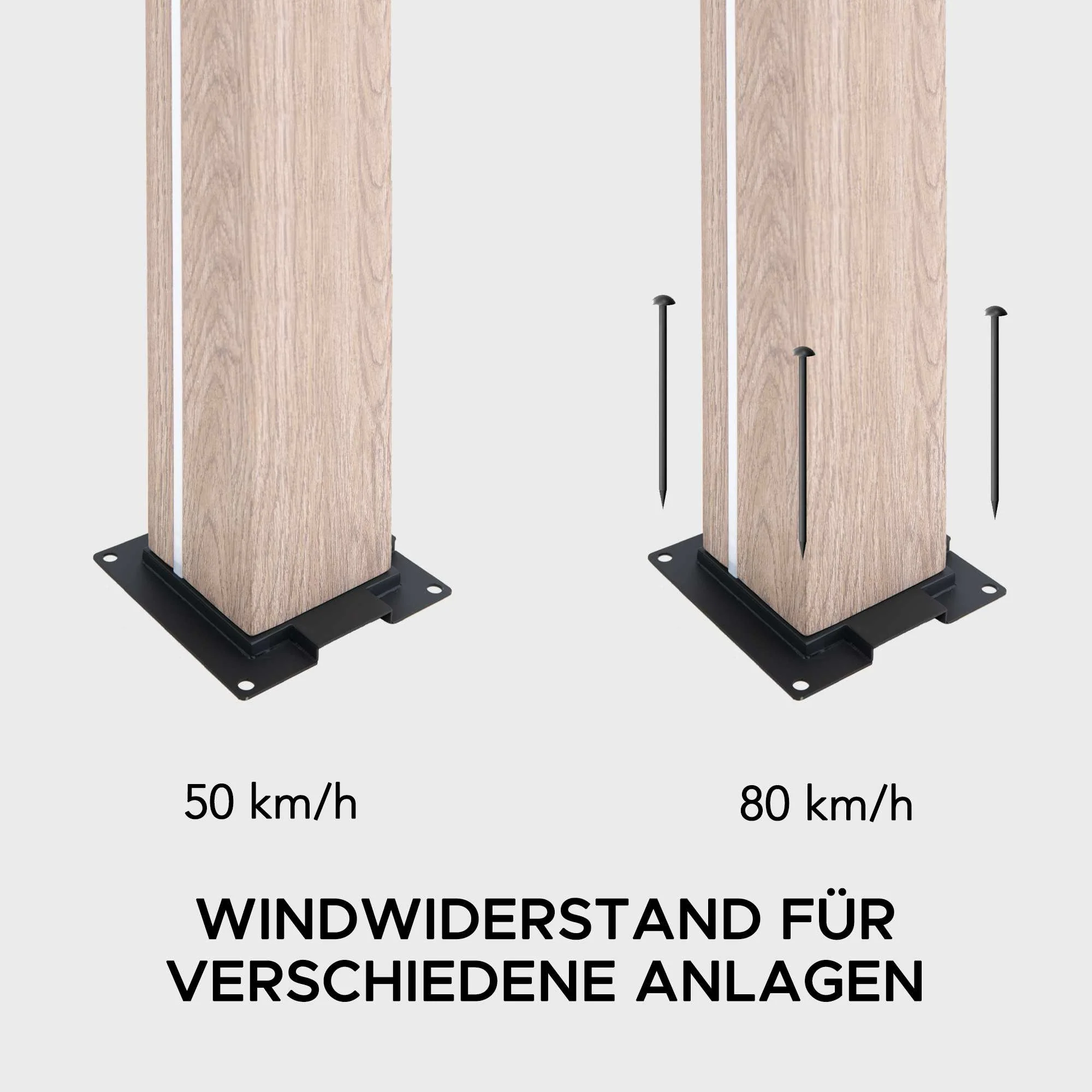 MATTERHORN Modular Multi Lamel Pergola with LED - 306cm x 306cm, Aluminum - Image 8