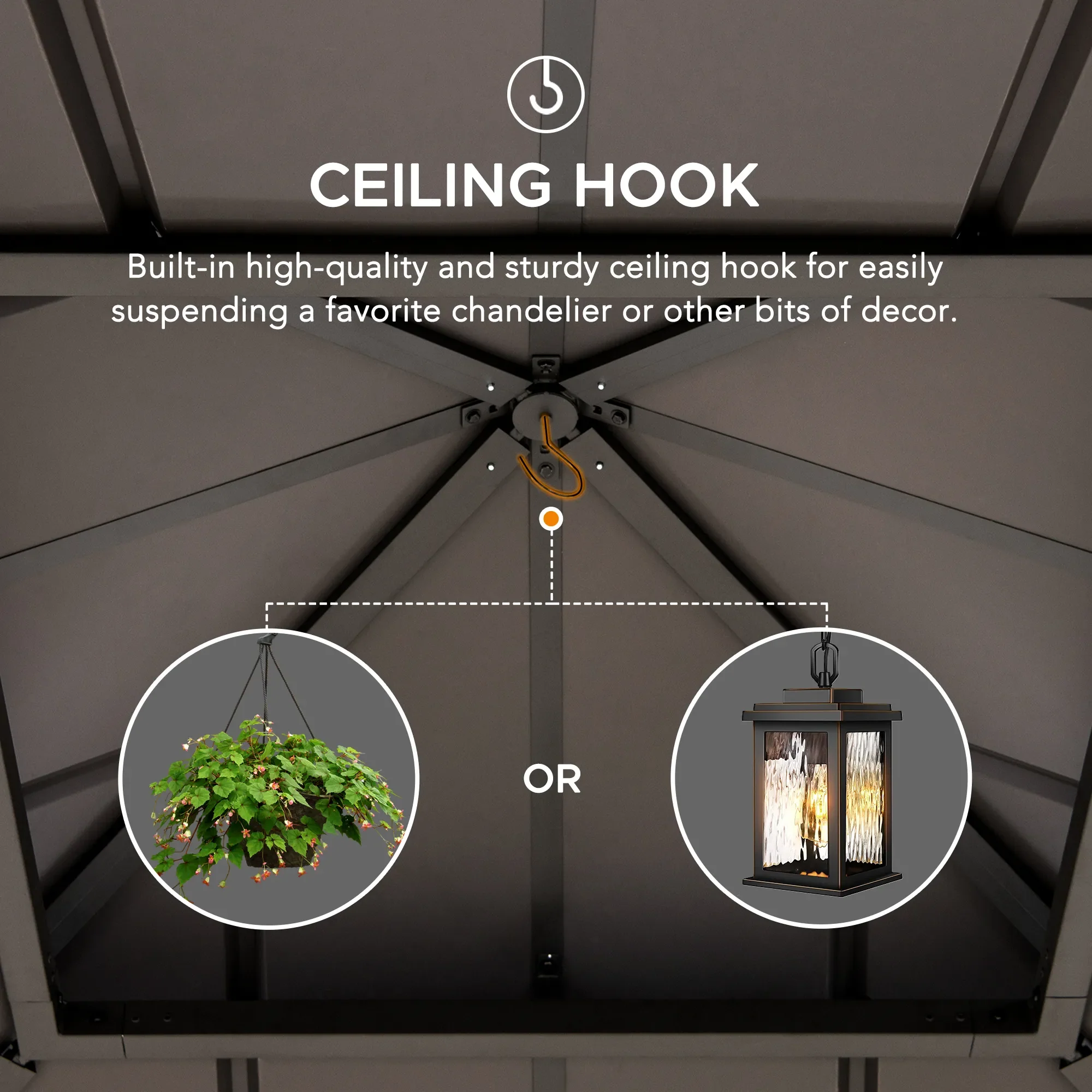 Outdoor Wooden Gazebo KAPS - 330cm x 330cm - Image 6