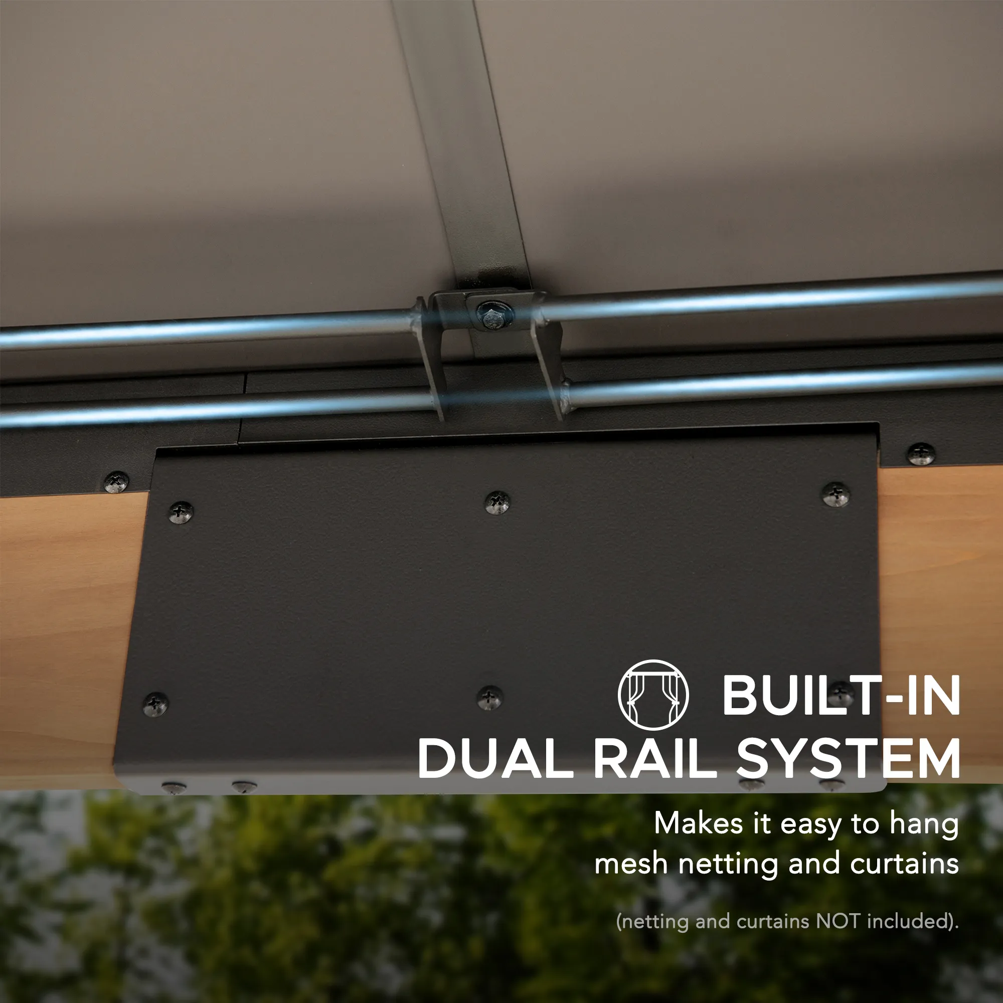 Outdoor Wooden Gazebo KAPS - 330cm x 330cm - Image 9