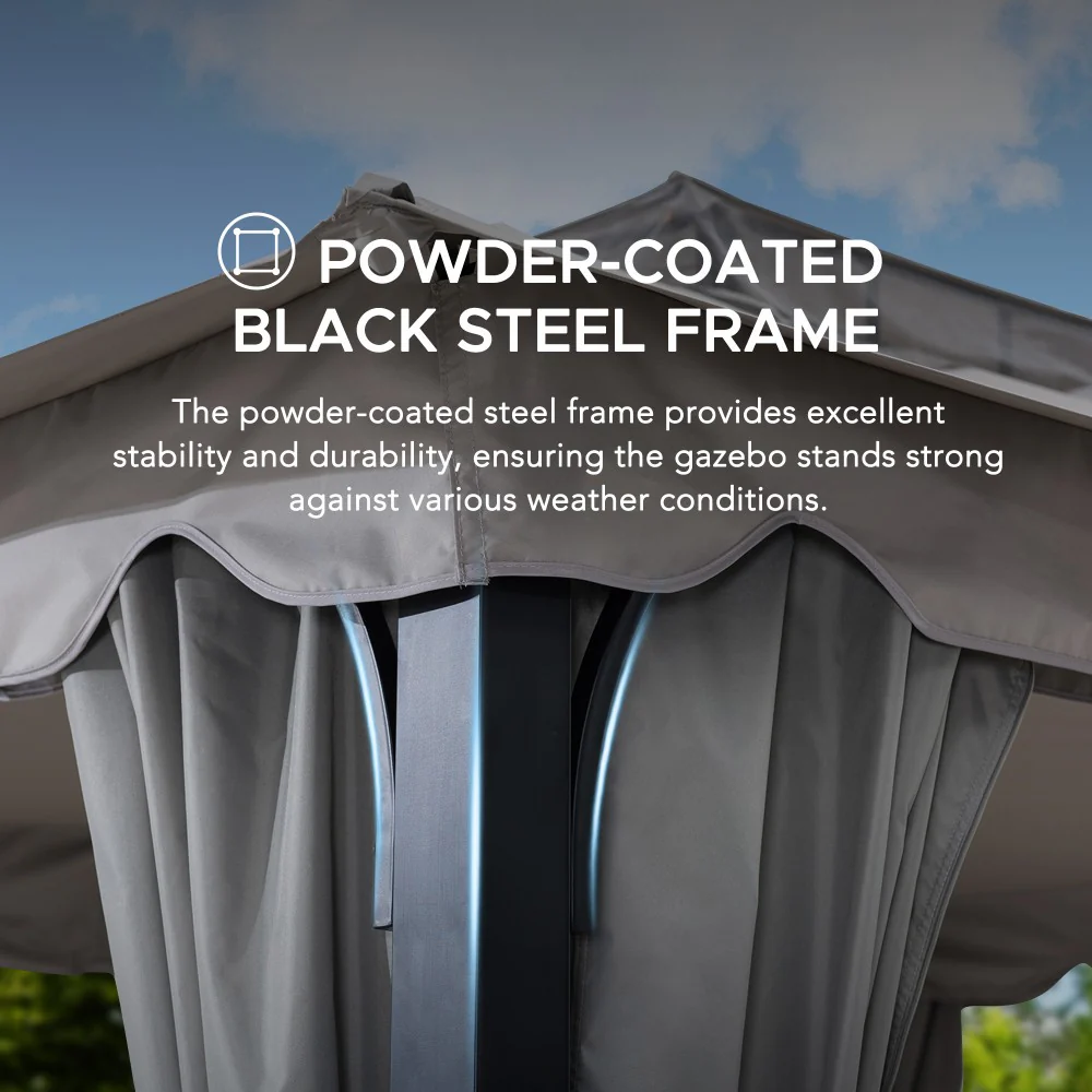 STOJ Fabric Gazebo - 336cm x 402cm - Image 8