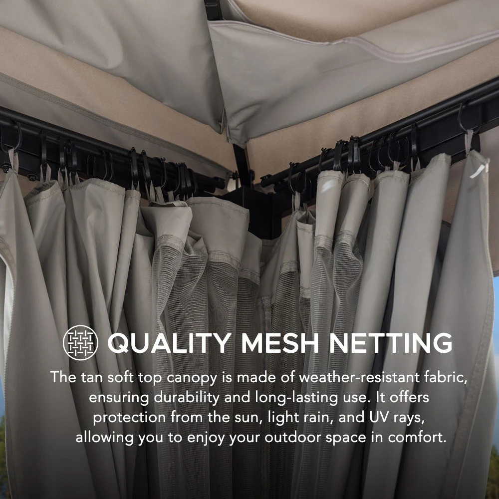 STOJ Fabric Gazebo - 336cm x 402cm - Image 9