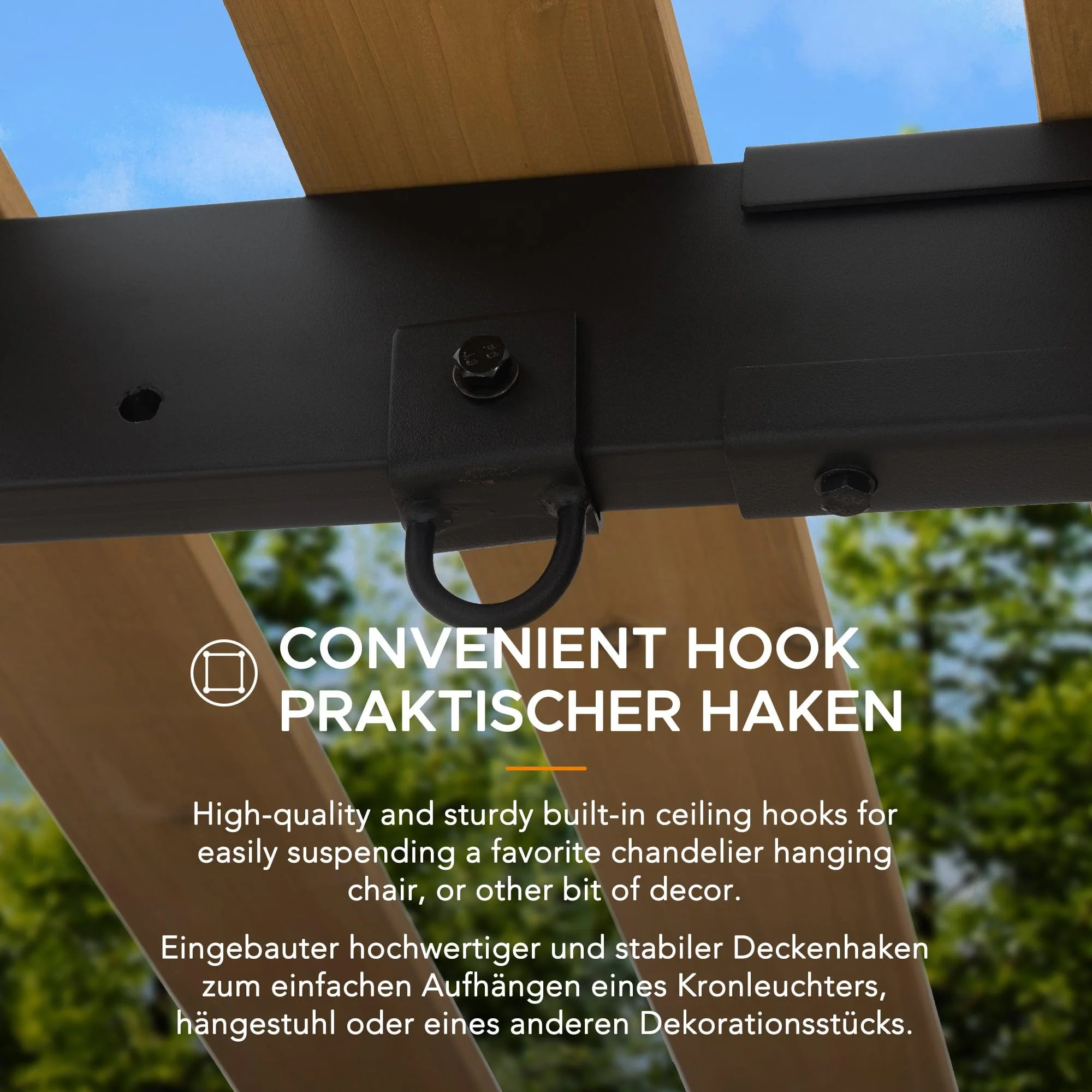 MARAO Steel Pergola - 191cm x 313cm - Image 4