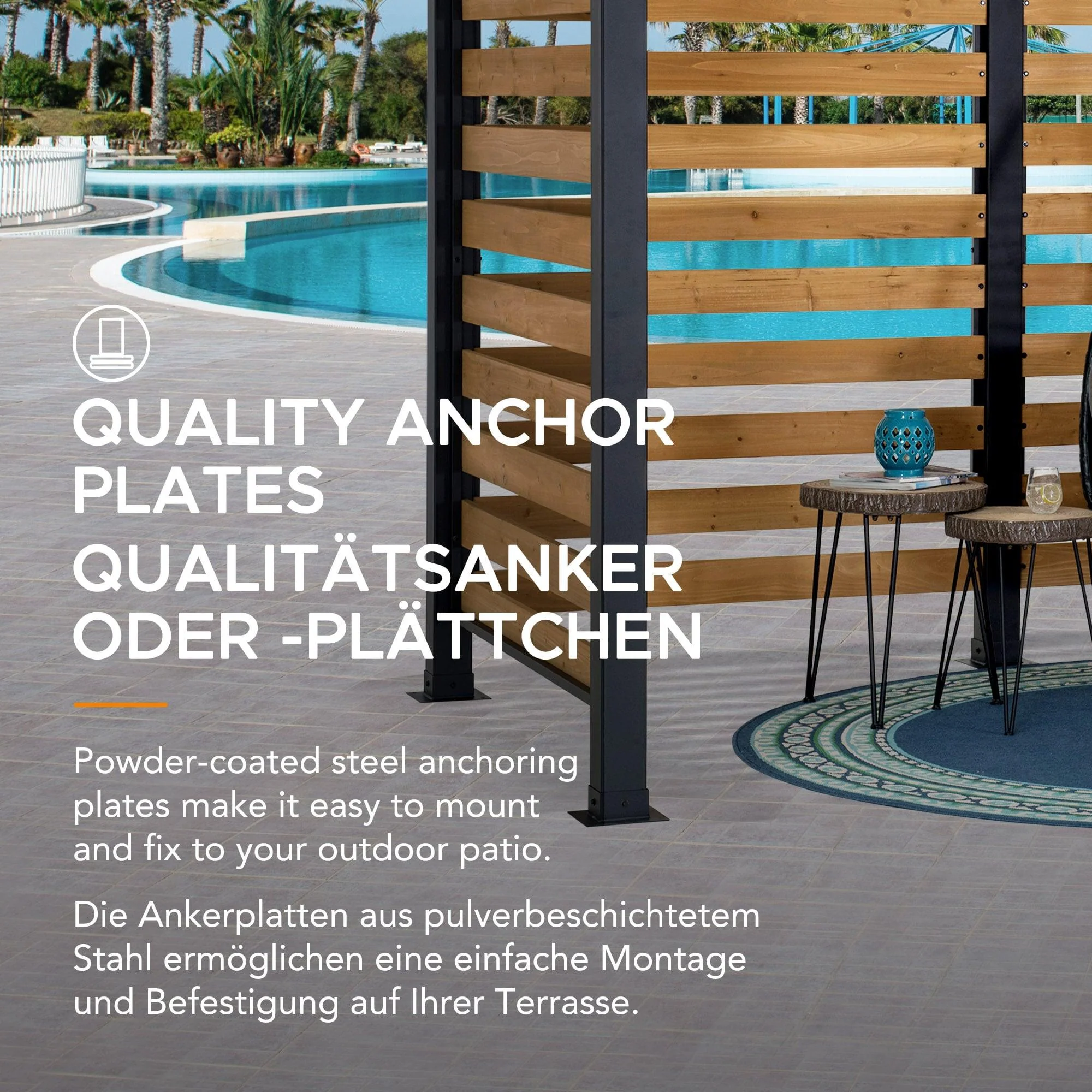 MARAO Steel Pergola - 191cm x 313cm - Image 6