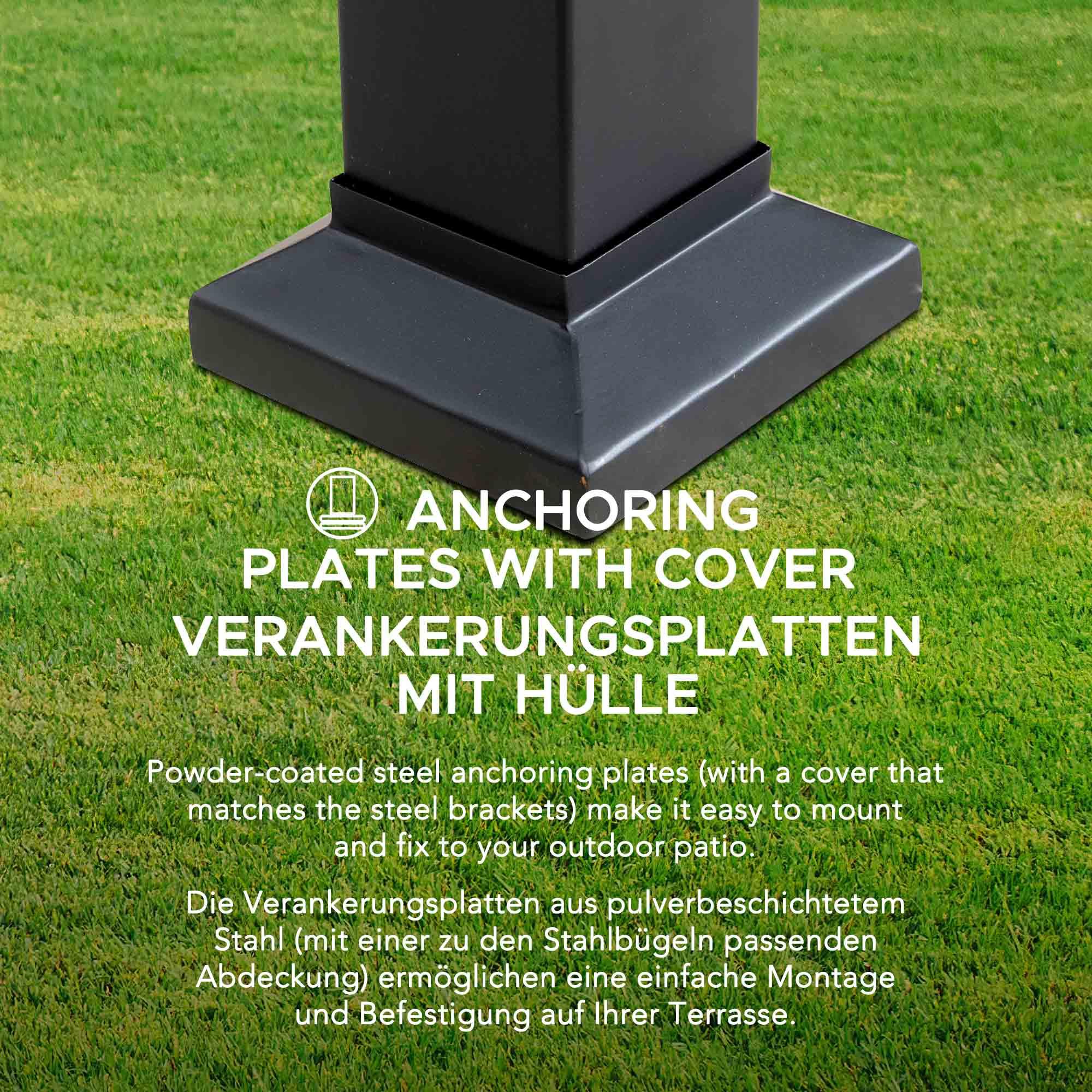 OETA Steel Pergola - 304cm x 372cm - Image 7