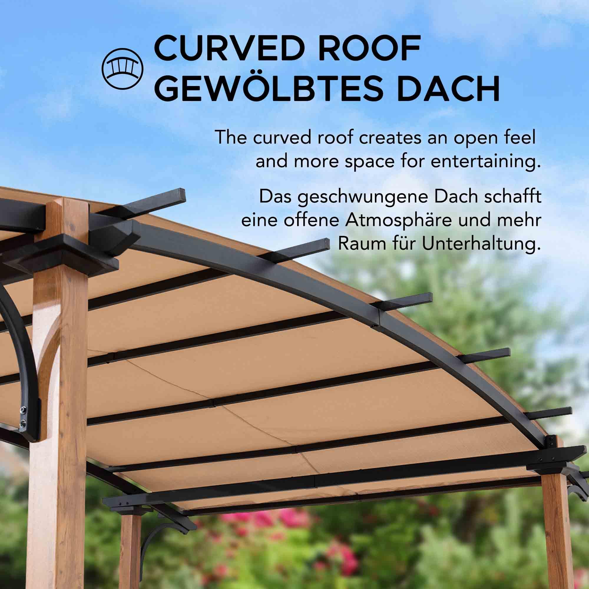 SKUTA Steel Pergola - 259cm x 406cm - Image 5