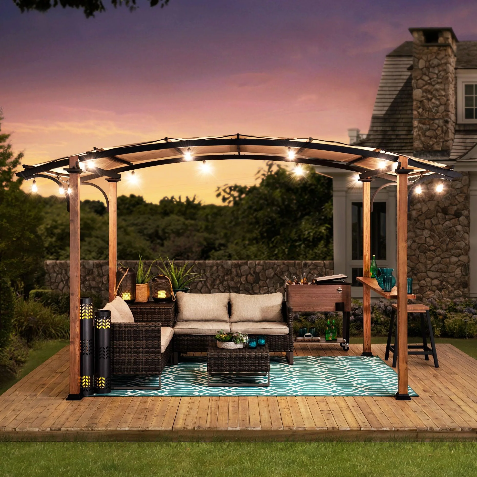 SKUTA Steel Pergola - 259cm x 406cm - Image 8