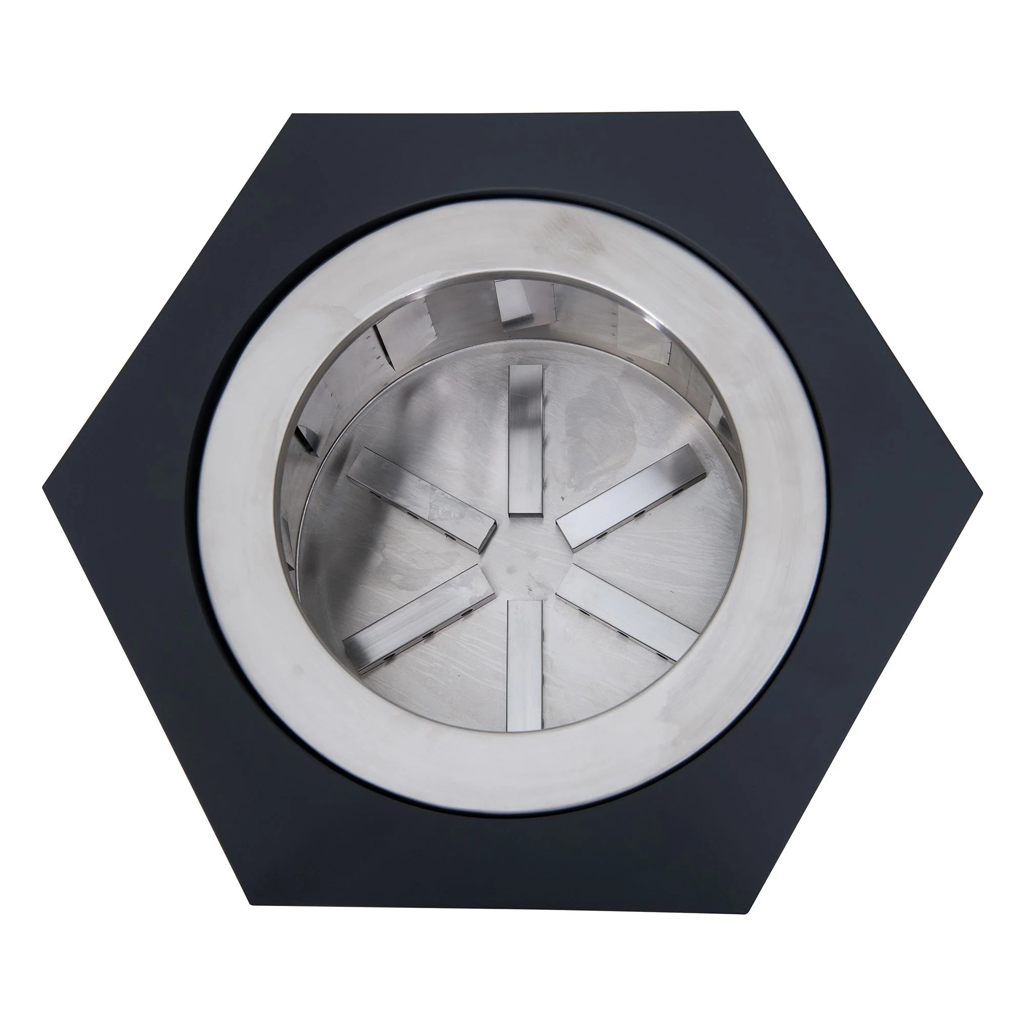 AMIATA Steel Smokeless Fire Pit - 66x57x38cm, Black - Image 11