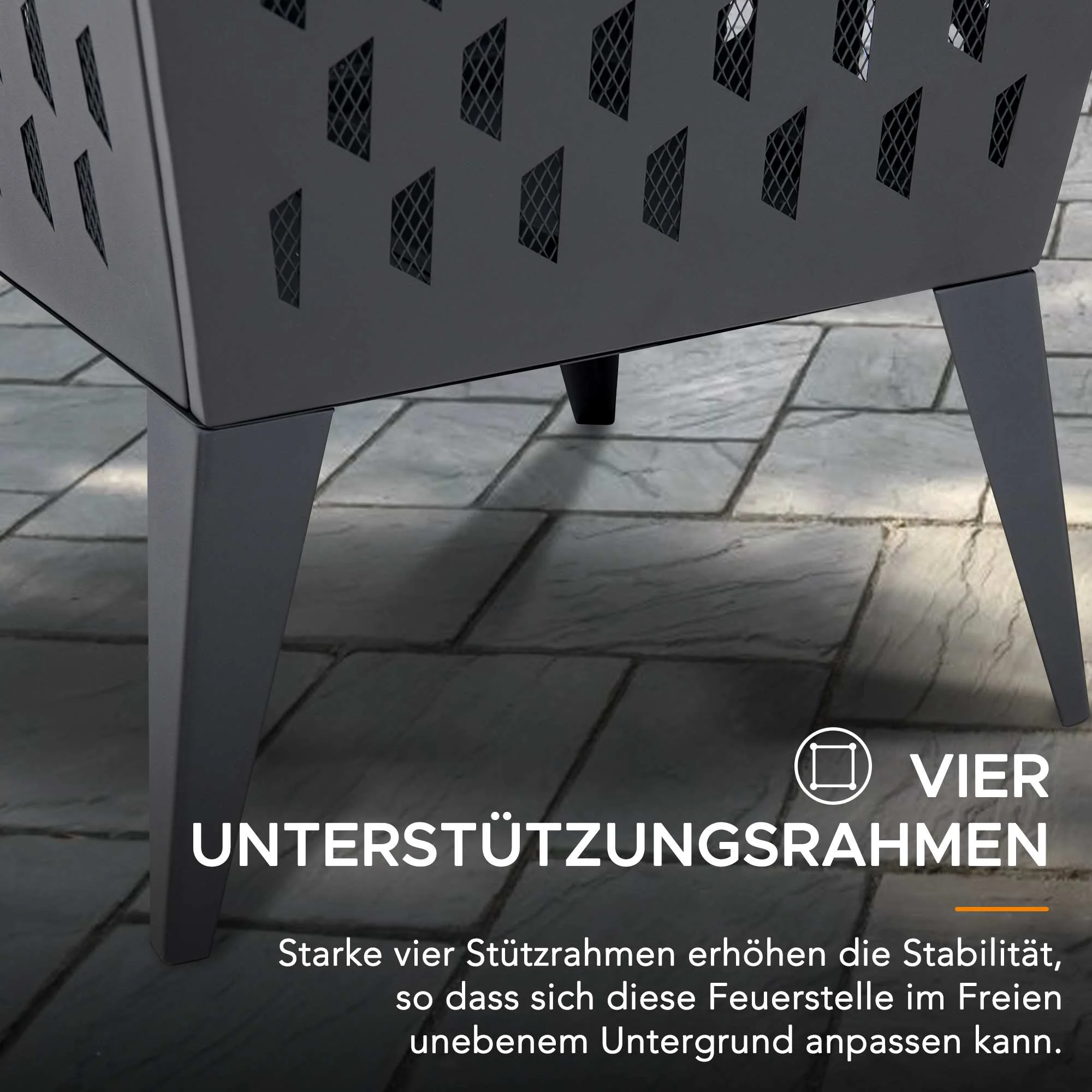 ALBANI Steel Fire Pit - Ø51cm, Black - Image 5