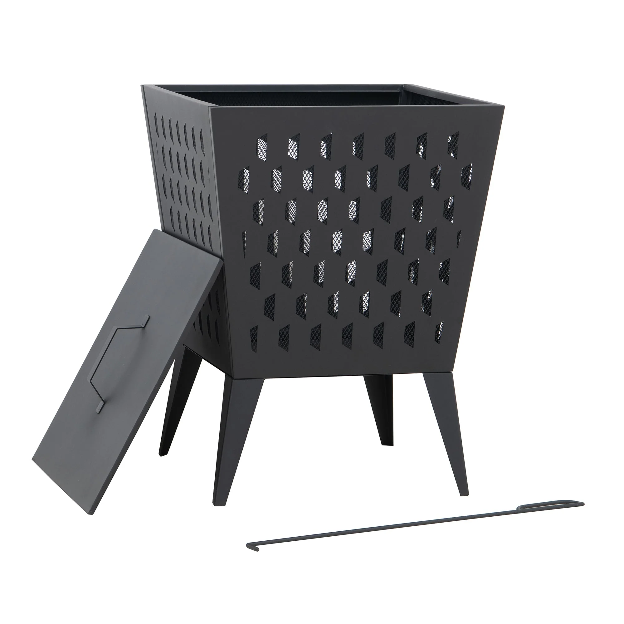 ALBANI Steel Fire Pit - Ø51cm, Black - Image 8