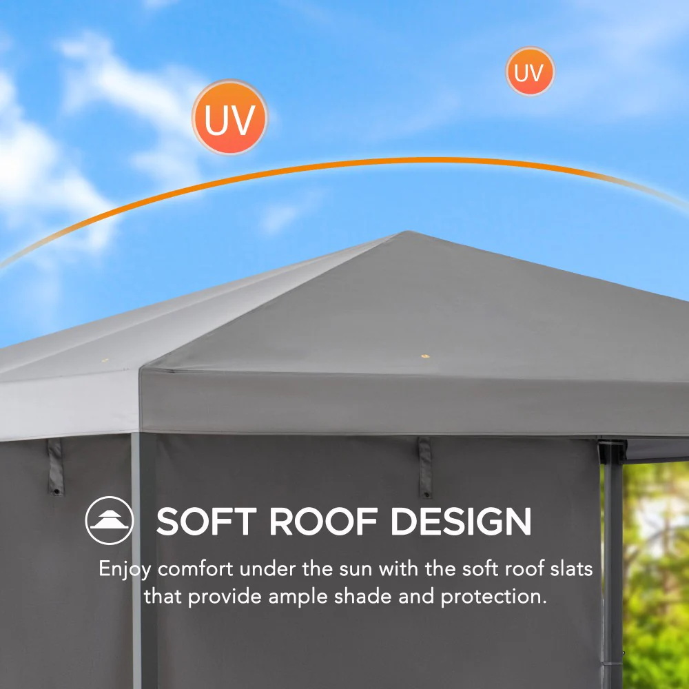 Fabric Whirlpool Gazebo KABRU - 220cm x 280cm - Image 4