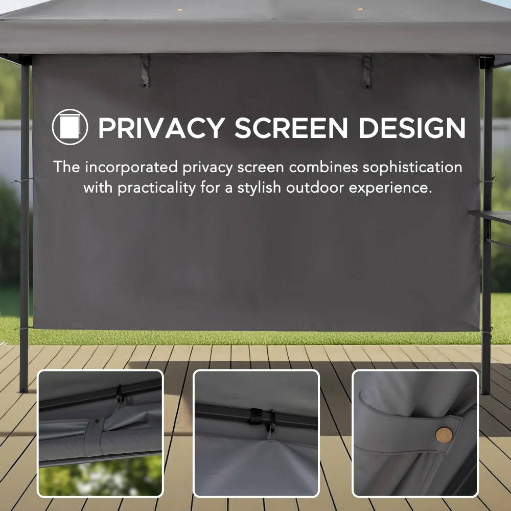 Fabric Whirlpool Gazebo KABRU - 220cm x 280cm - Image 8