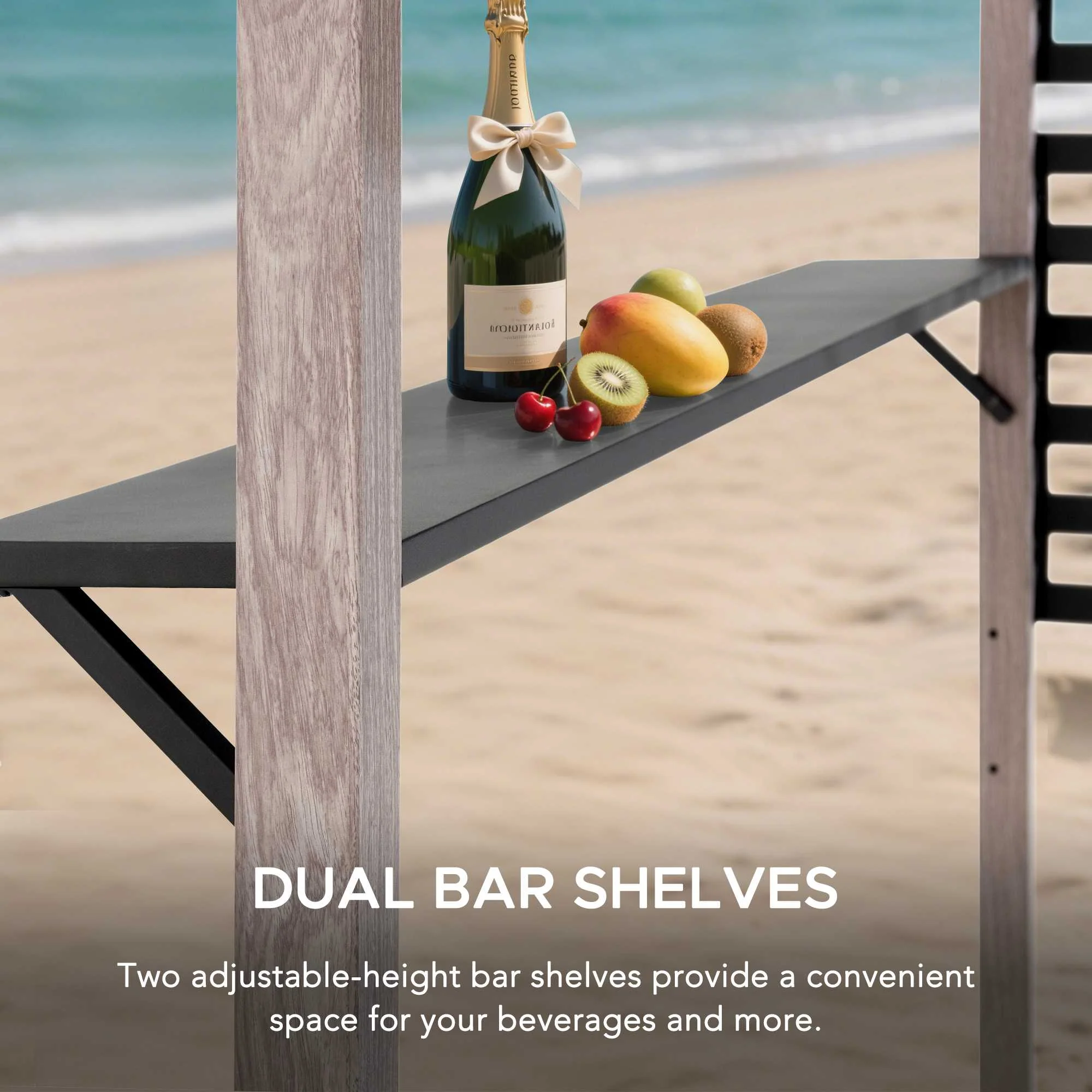 DENALI Steel Whirlpool Pergola - 252cm x 282cm - Image 7